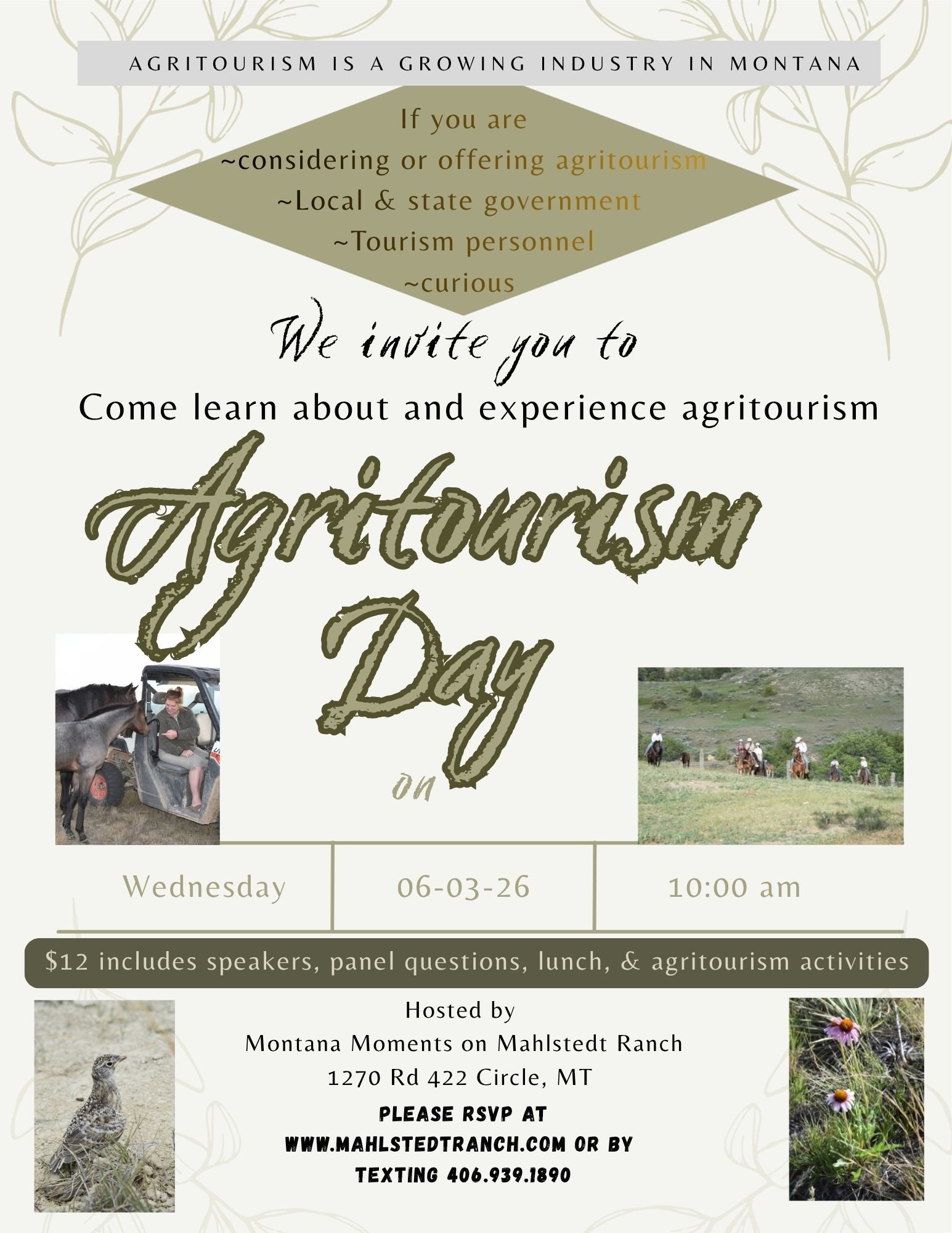 Agritourism Day at Mahlstedt Ranch