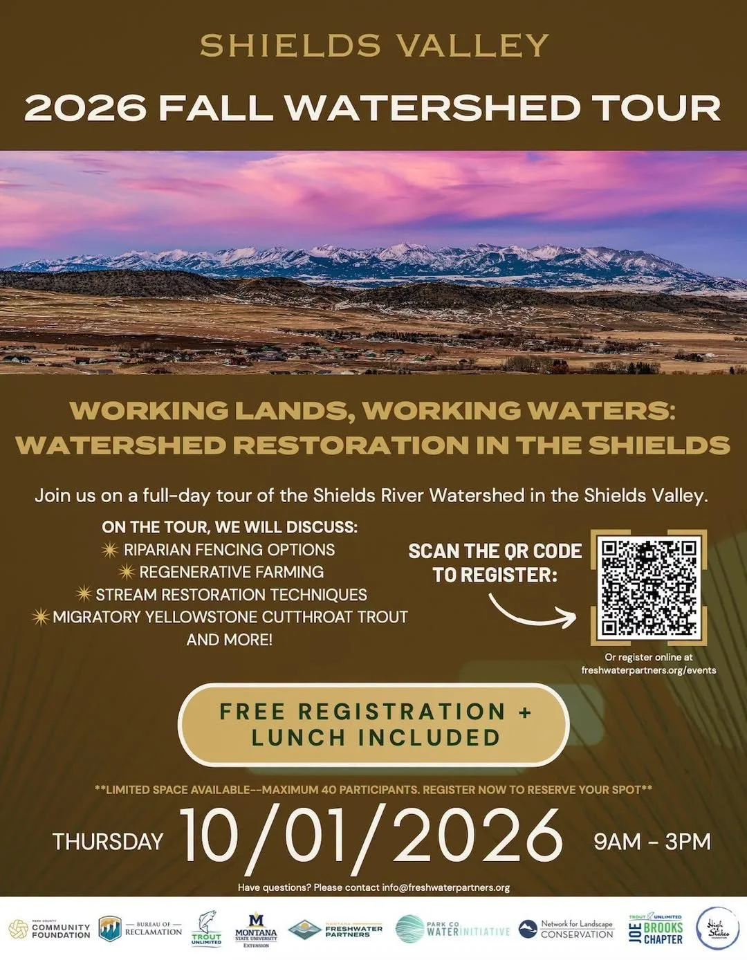 Fall Watershed Tour: Shields Valley