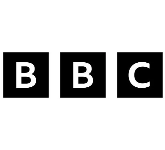BBC logo with three black squares and white letters B, B, C.