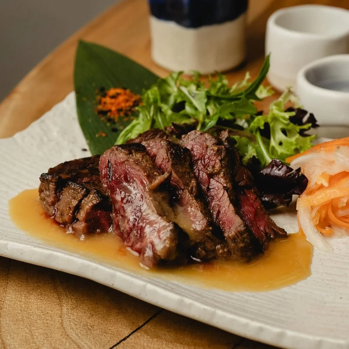 Treat yourself to the miso-marinated wagyu harami this weekend at @nomidokoro.indigo 🤤 Bookings recommended but some walk in&rsquo;s available!