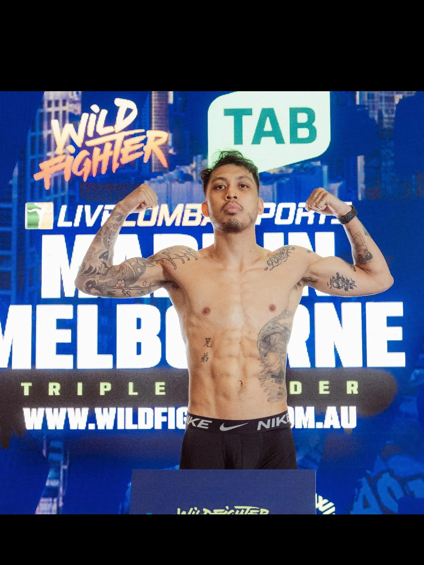 Good luck to our man @roycevel .
Throwing hands tonight on the @wildfighter_  card.
Let&rsquo;s go big dawg.💪🏻💪🏻💪🏻