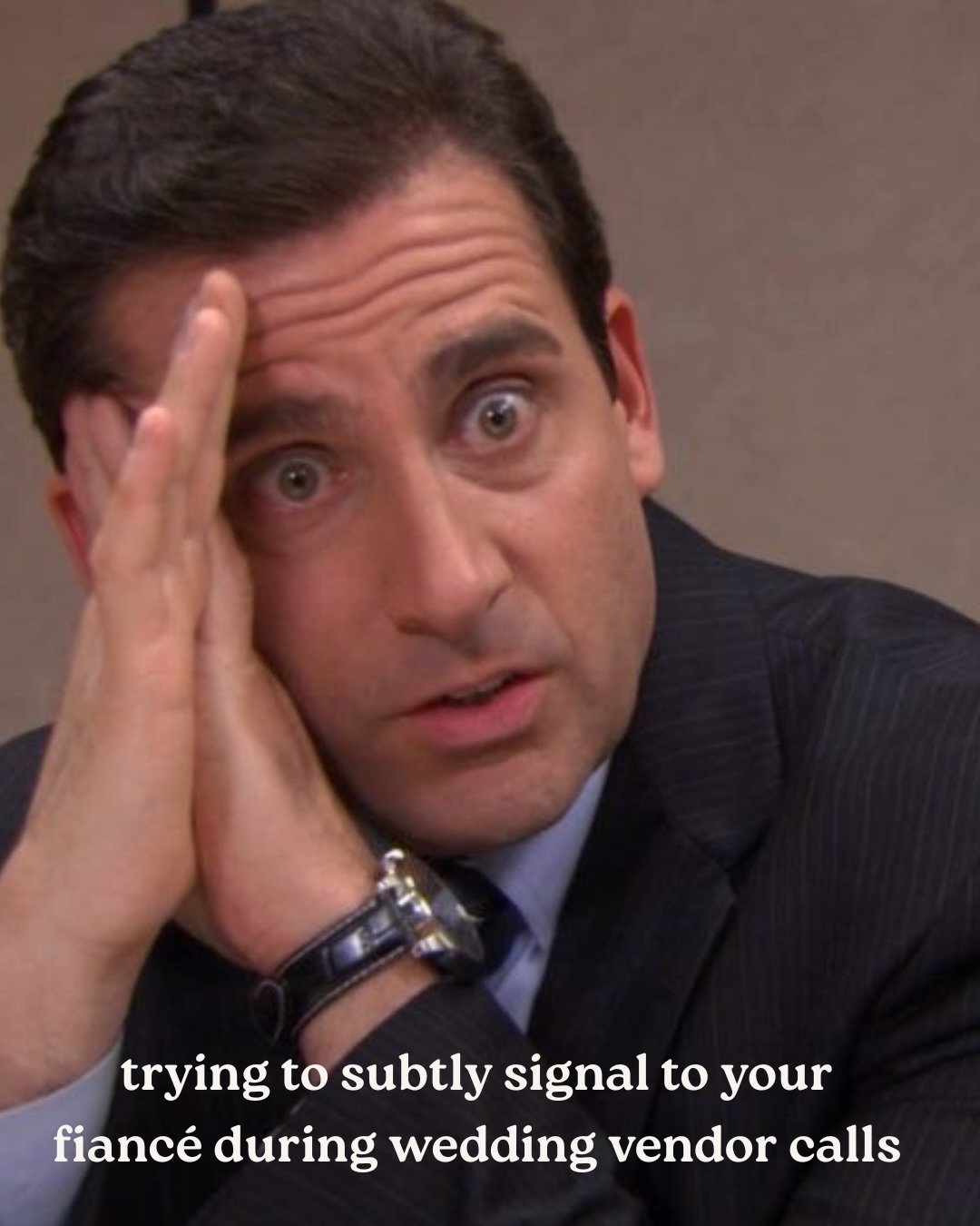 Wedding planning: somehow both a fairytale and a full-blown episode of The Office.

It starts off all soft and romantic&hellip; and then suddenly you&rsquo;re running your own branch of Dunder Mifflin. Budgets flying. Opinions everywhere. A colour-co