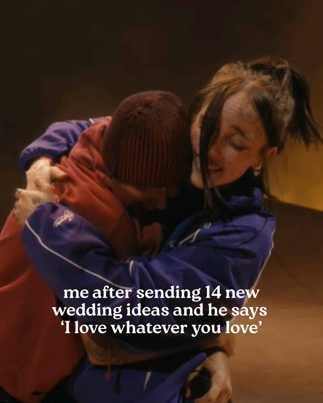 we&rsquo;re all obsessing over bieberchella, so it only seems right to have a wedding meme drop in honour of coachella weekend #2.

this one&rsquo;s for the brides, the grooms, the fianc&eacute;es, and everyone who is deep into their wedding planning