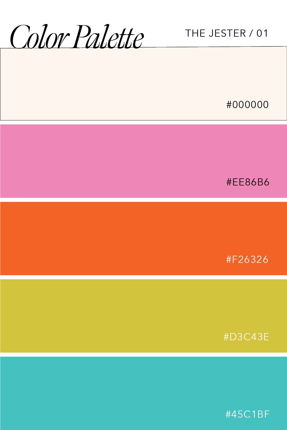 Color Palettes for the Jester Brand Archetype