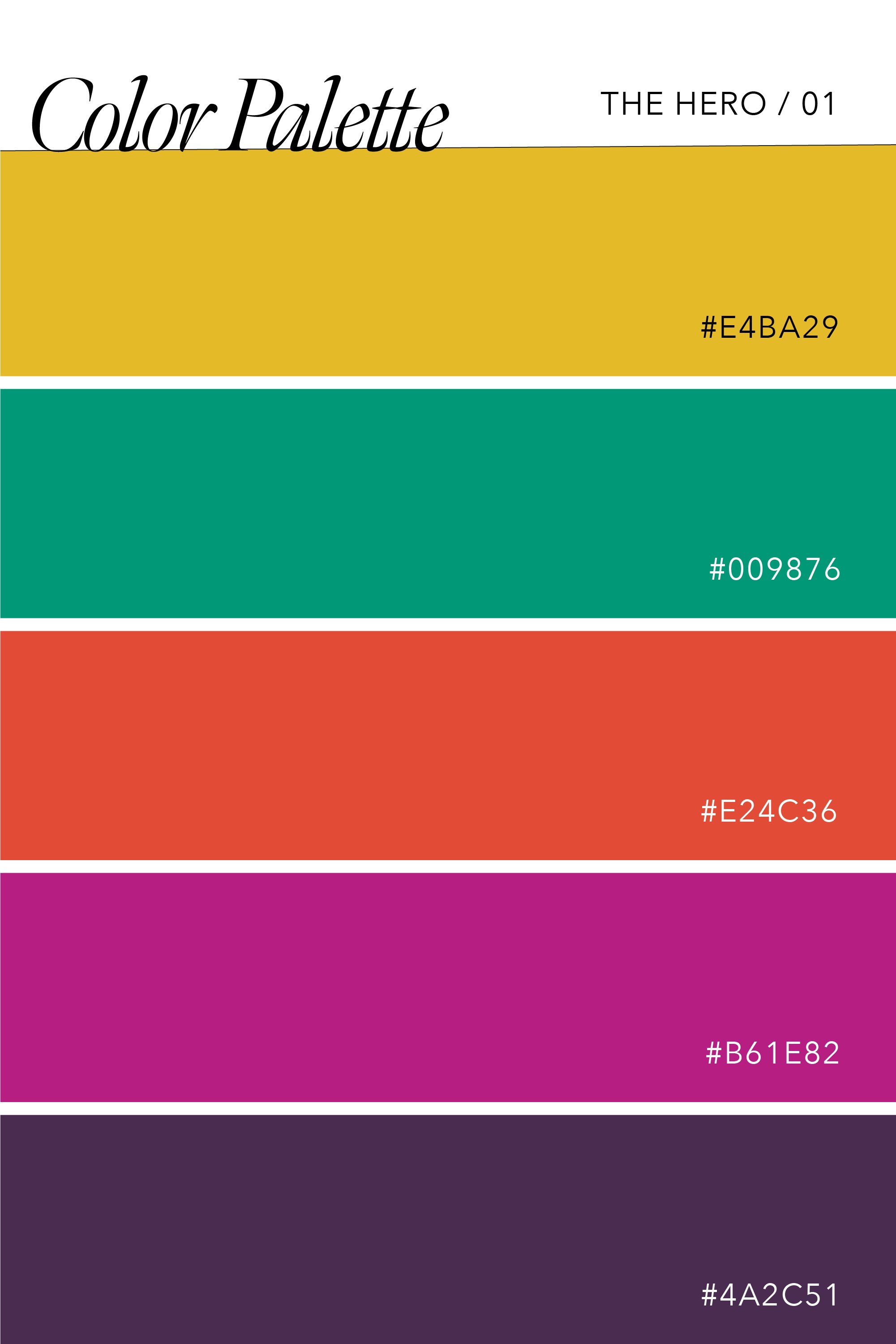 Color Palettes for the Hero Brand Archetype