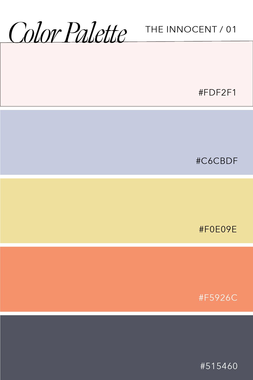 Color Palettes for the Innocent Brand Archetype