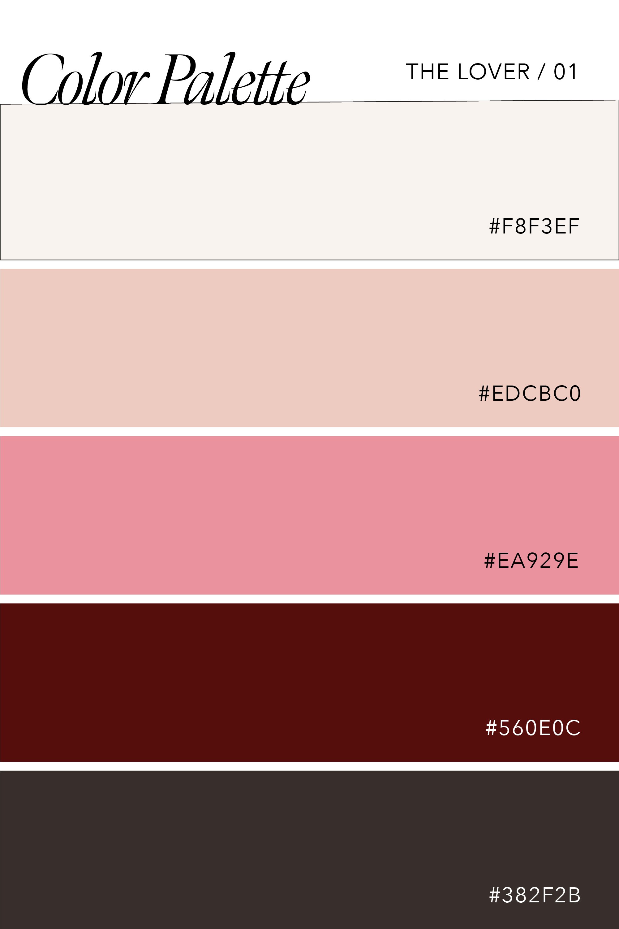 Color Palettes for the Lover Brand Archetype