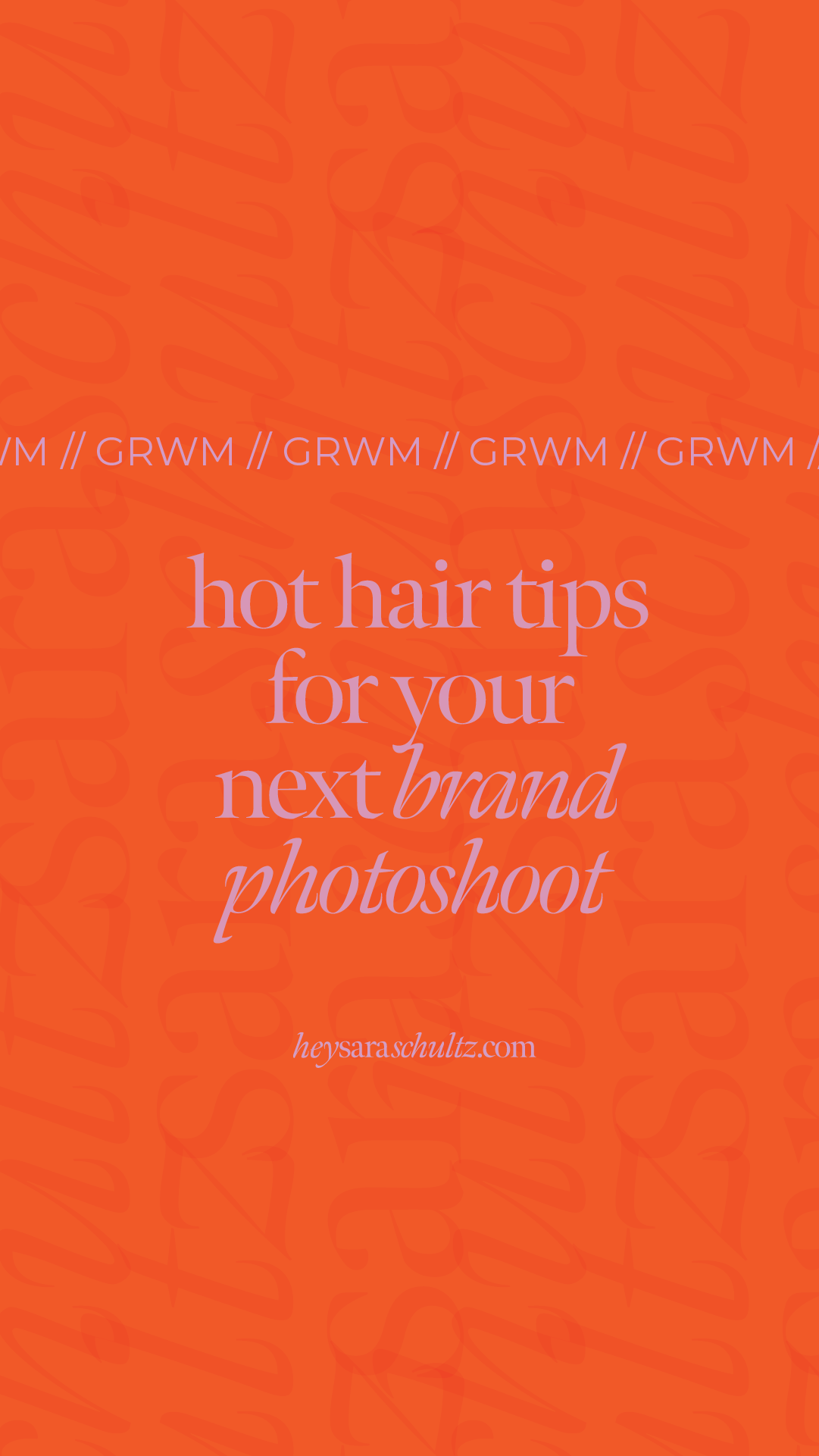 Three hair tips for your next brand photoshoot