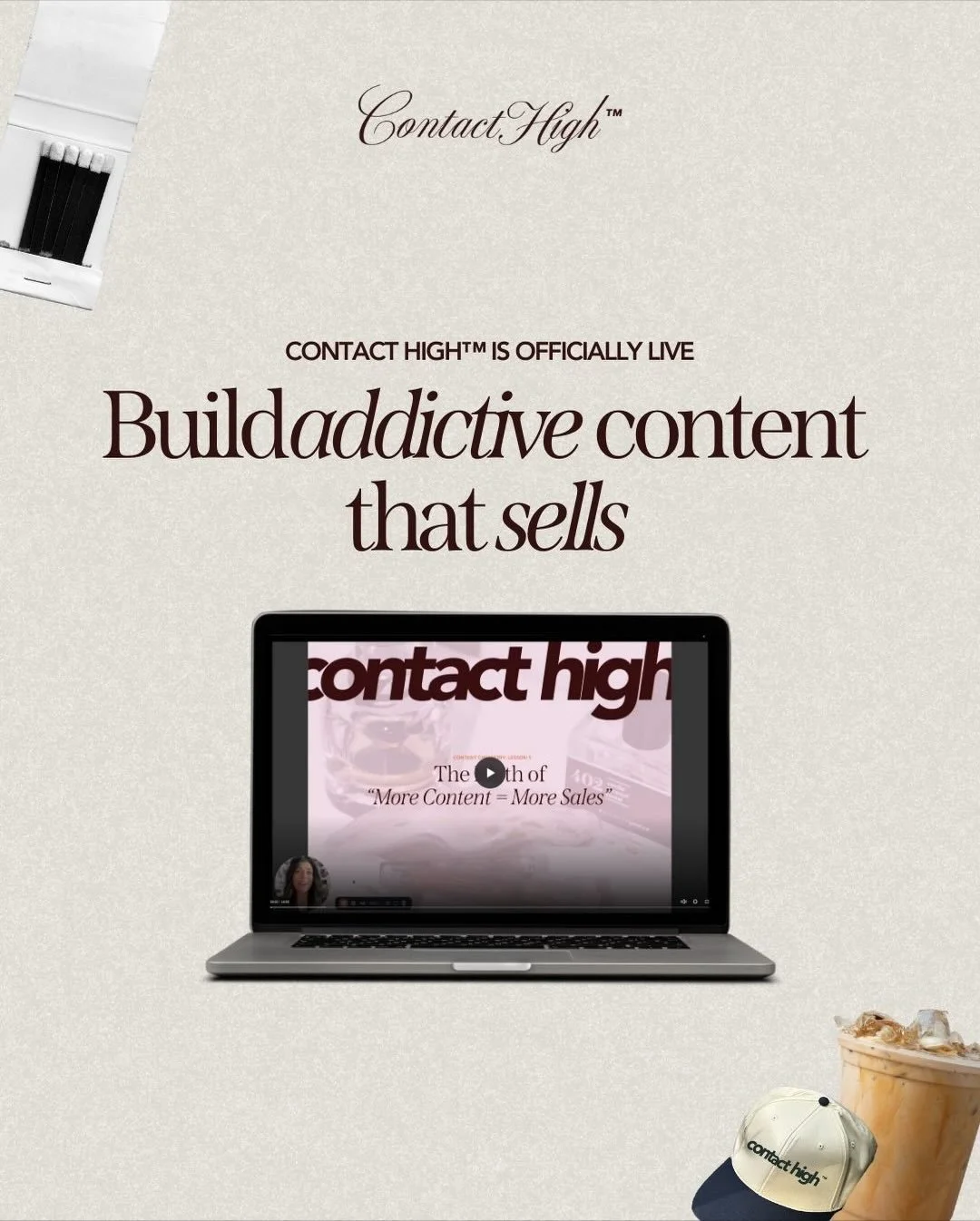 Build addictive content that sells using the messaging system designed to trigger obsession, not just engagement.

Inside Contact High&trade;, you won&rsquo;t just learn content (laaaaame 😏) you&rsquo;ll rewire the way you communicate so people can&