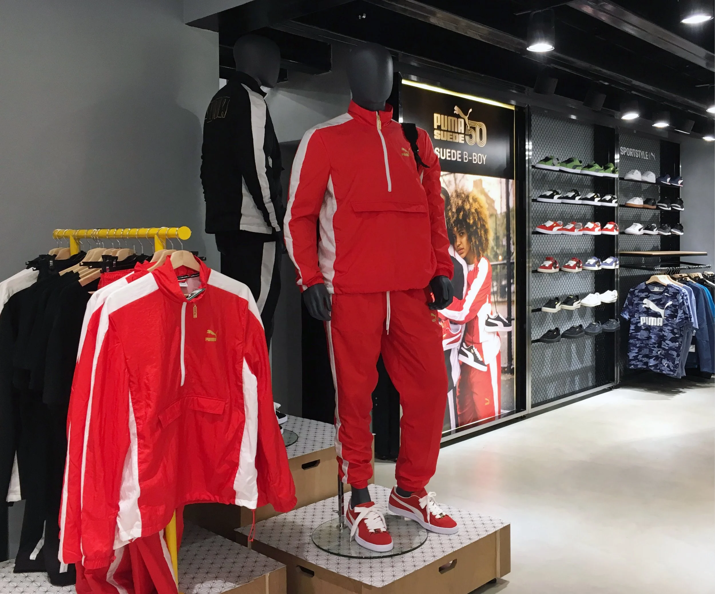 Suede 50 in store display