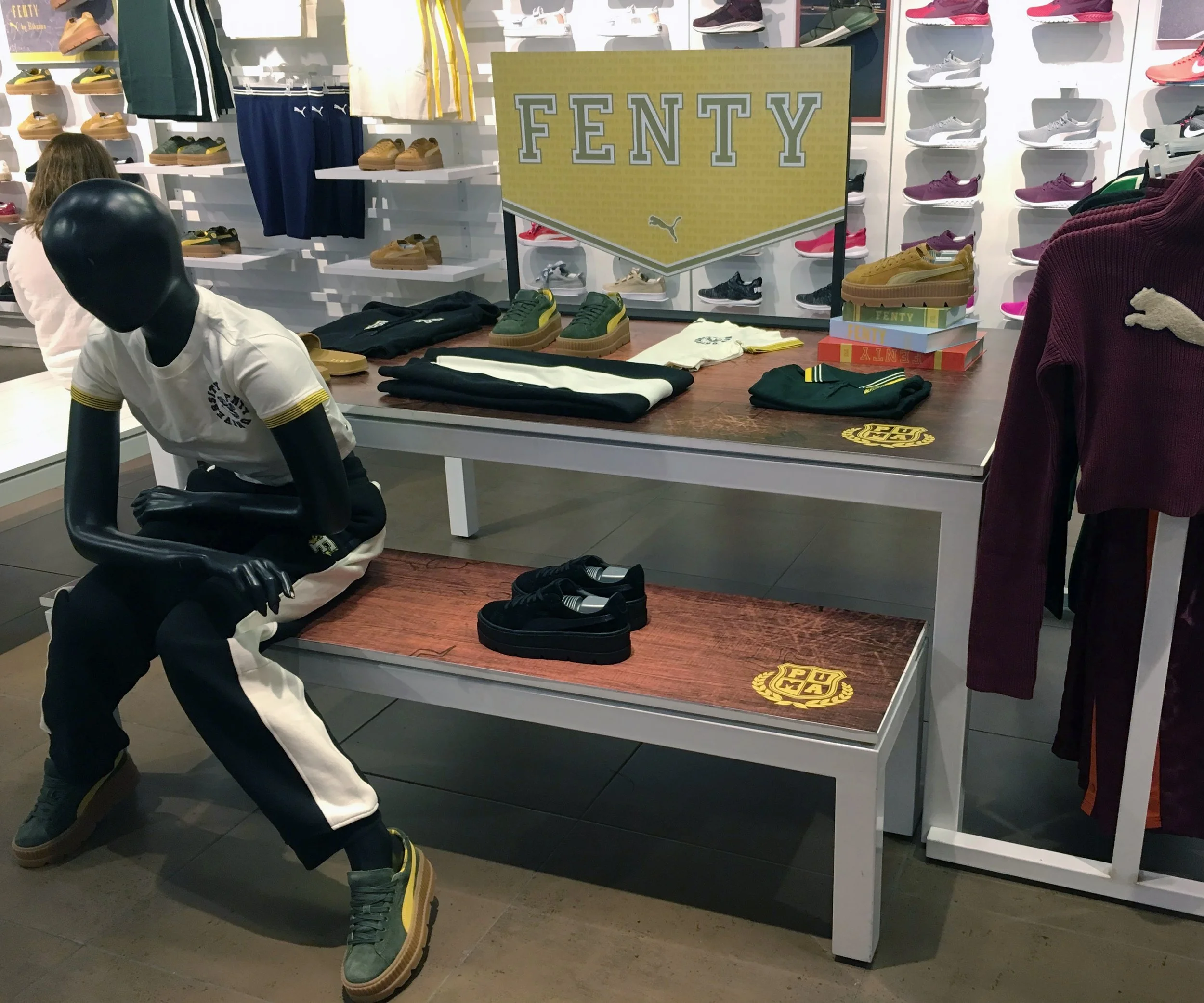 Fenty University x Rihanna in store display