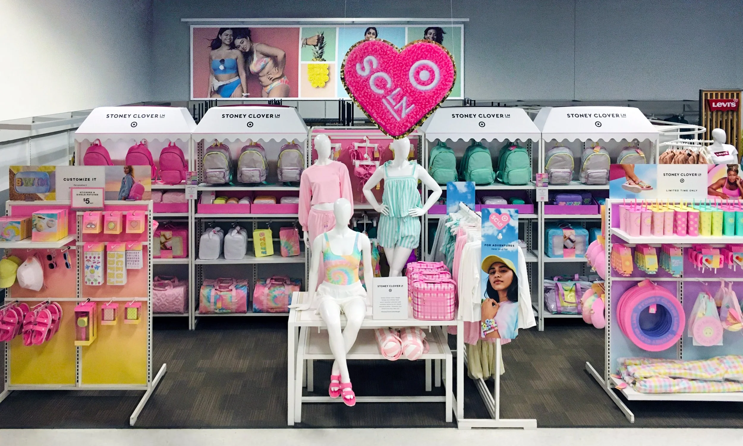 The brand Stoney Clover Lane collaborated with Target for a limited time collection with countless options to mix, match and personalize apparel and accessories. 

Stoney Clover Lane was founded by sisters Kendall and Libby who pursued what they love