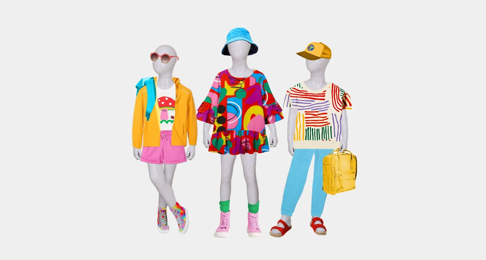 Crayola Pop Project - mannequin styling concept