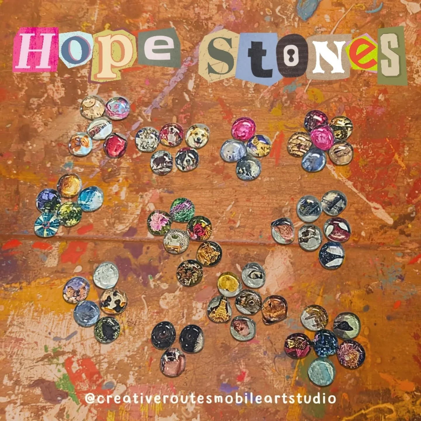 Today at the Boys &amp; Girls Club, Creative Routes guided youth in creating hope stones&mdash;mini art pieces filled with images that remind them of what feels safe, happy, or hopeful. 🪨✨

We saw pets, family, nature scenes, and cozy reminders of h