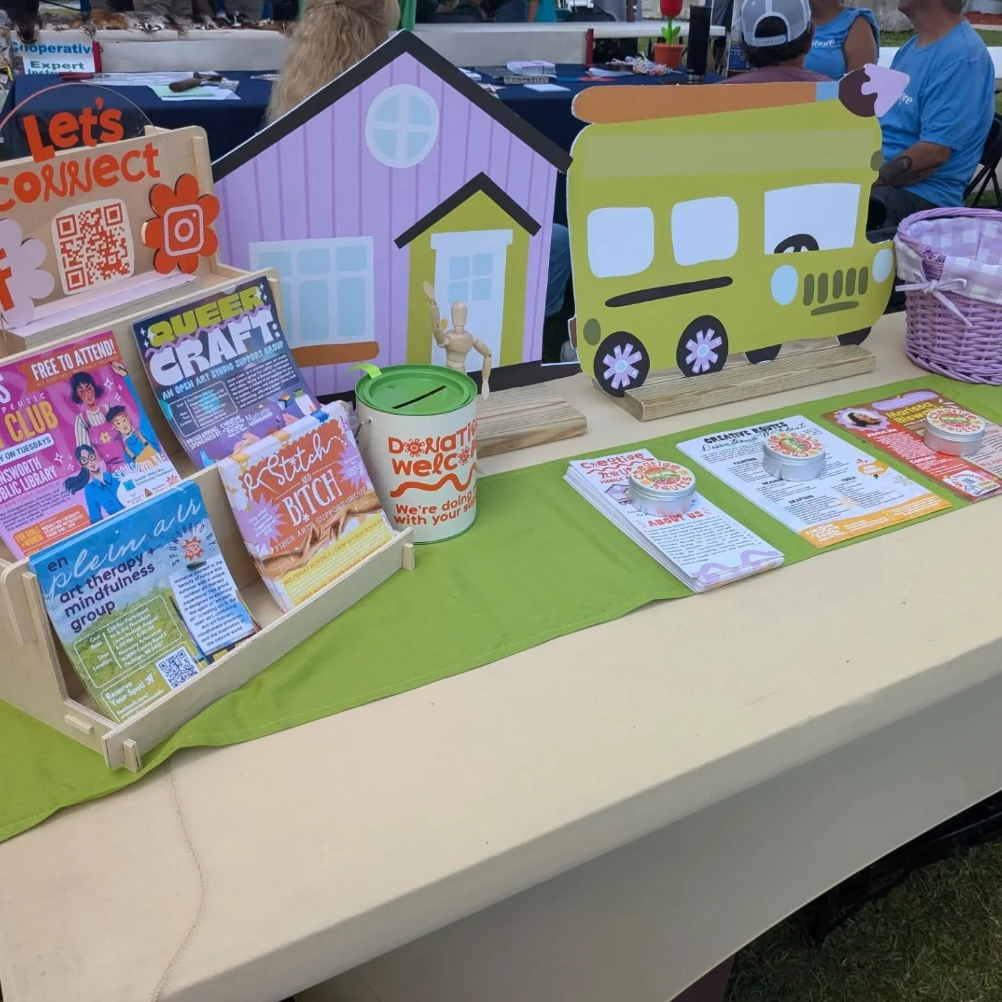 There's still plenty of time to come and see us at the Marinette Logging and Heritage Festival! We will be here with info, freebies, and art making until 6 pm! Come check out all there is to offer!