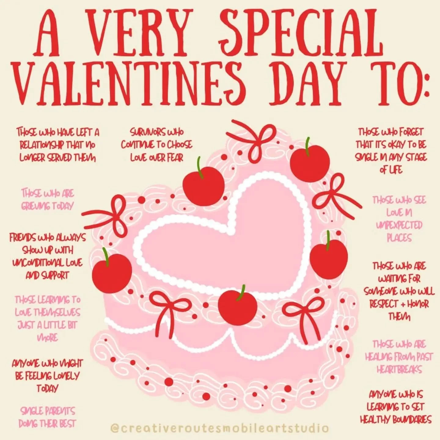 💌 A Very Special Valentine&rsquo;s Day from Creative Routes 💌

Not all love looks the same, and today, we&rsquo;re celebrating all the ways love shows up&mdash;through self-growth, community, resilience, and the quiet moments of care we offer ourse