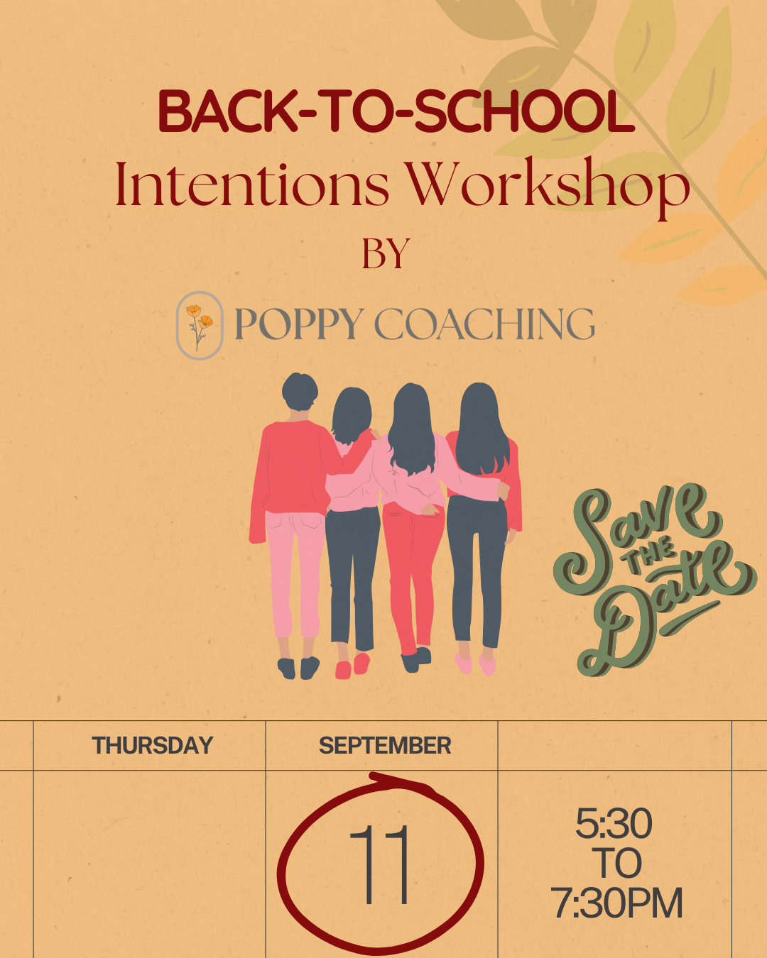 Back-to-School Intentions by Poppy Coaching