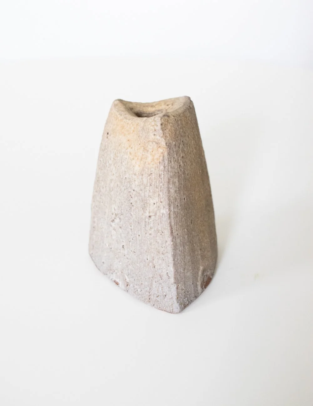Textured Triangle Vase