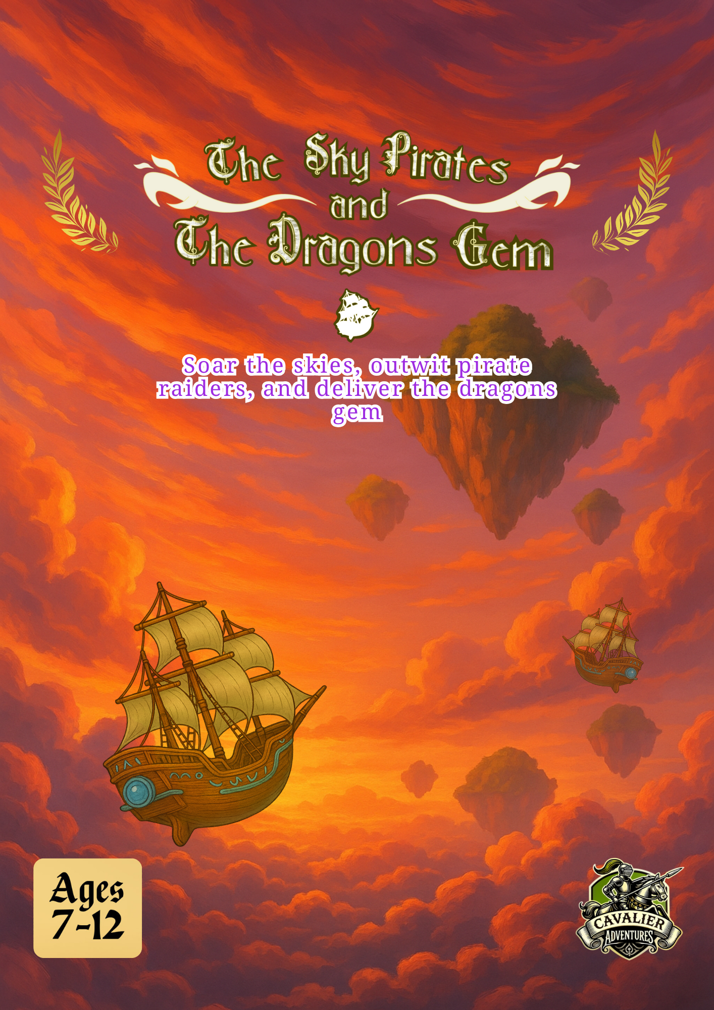 Sky Pirates & the Dragons Gem – Simplified D&D Inspired Adventure for Kids 7–12