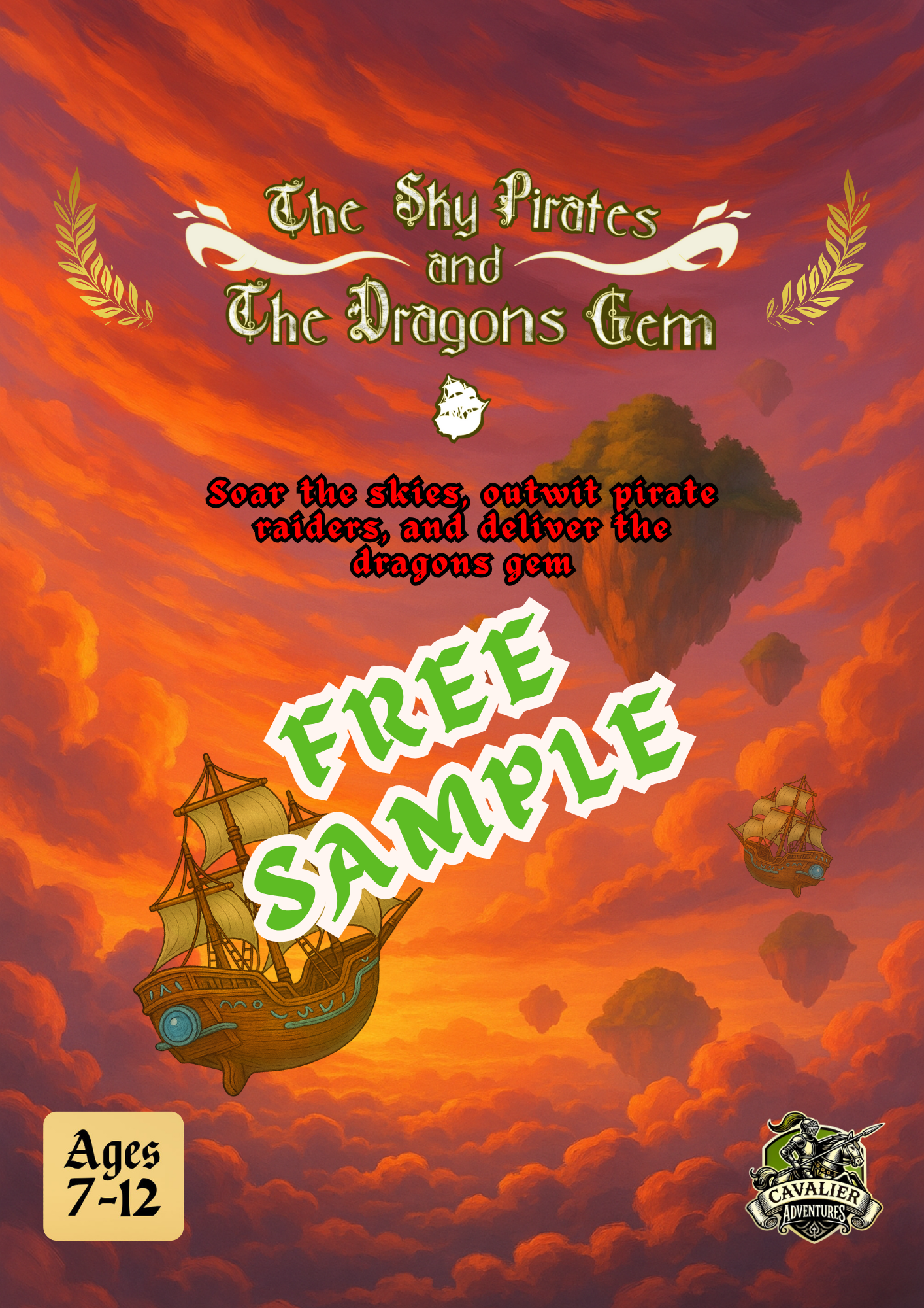 FREE SAMPLE Sky Pirates & Dragons Gem – D&D Inspired Adventure for Kids 7–12