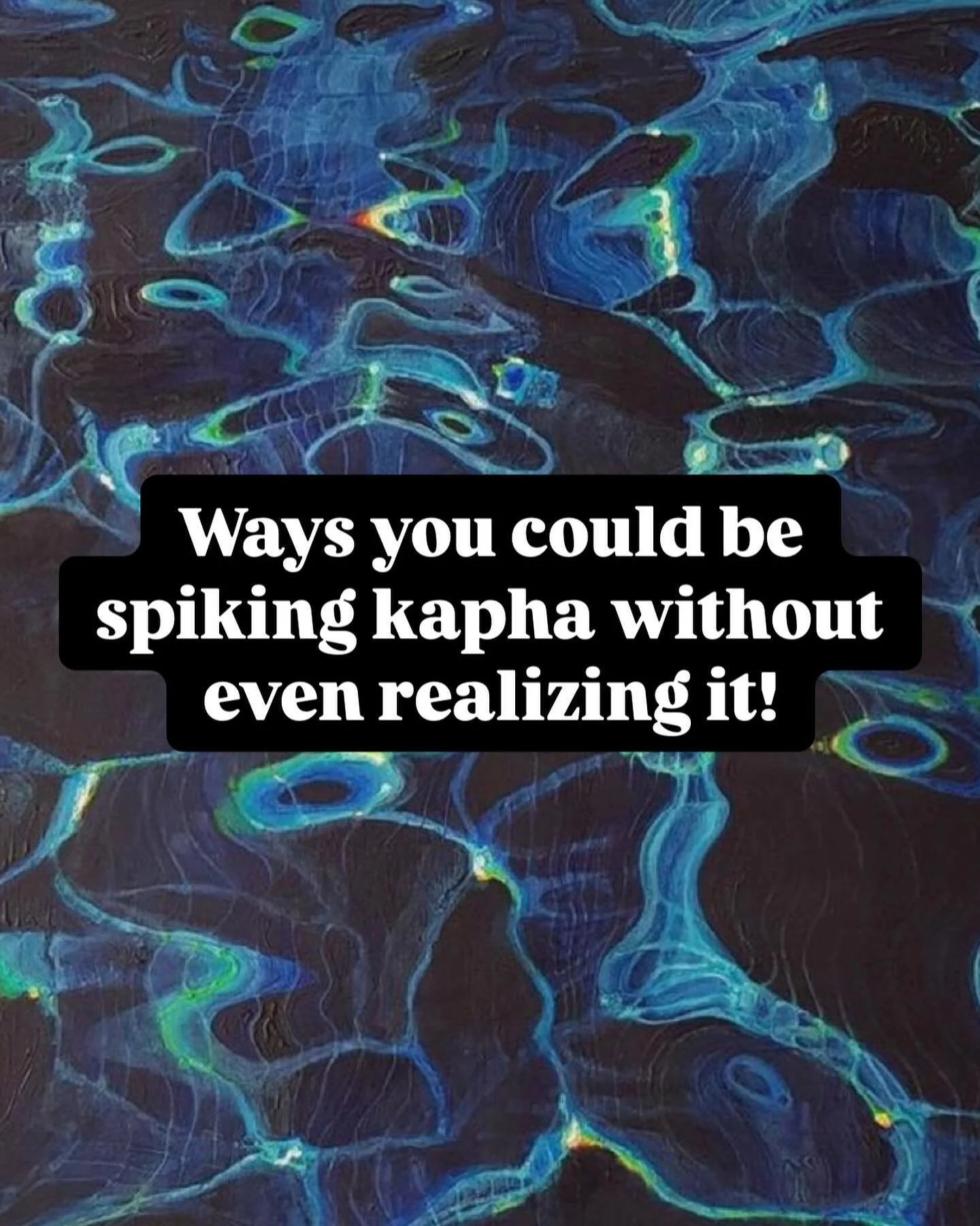 Feeling unusually sluggish? You might be raising your Kapha in some unexpected ways! 💤 Could it be your cozy couch or those late-night snacks? Let us know if any of these surprises hit home for you! 👇 

#KaphaImbalance #AyurvedaTips #HolisticHealth