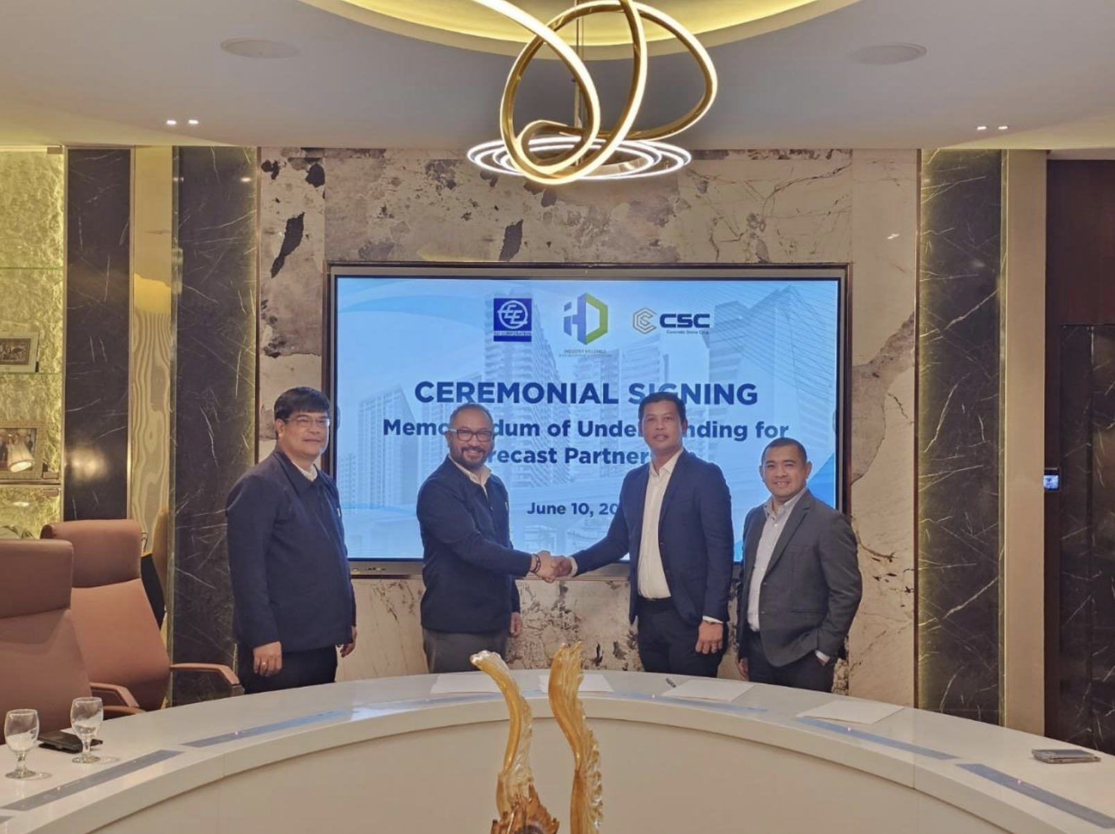 ������ signs MoU with Concrete Stone Corp. for precast concrete requirements