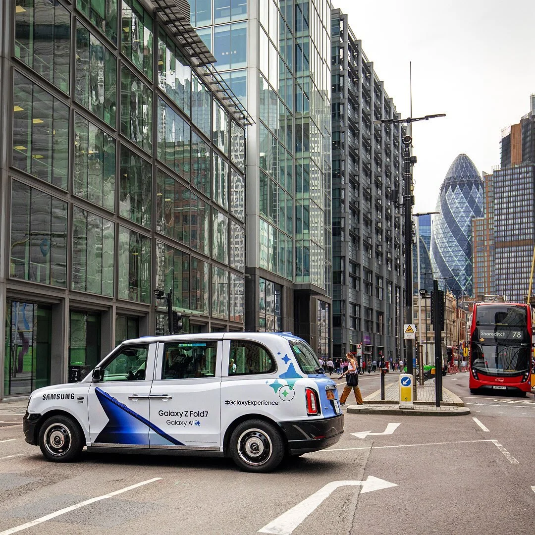 Technology giants @samsunguk benefitted from the unparalleled reach and exposure of Taxi Advertising. For the ultimate experience, it has to be Samsung and a Ubiquitous format.