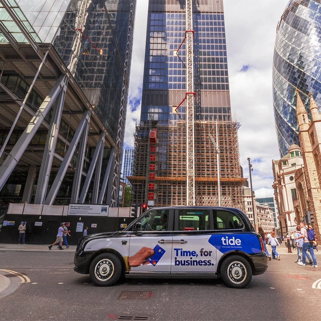 @tidebanking is a business platform helping thousands of small businesses every day. For a format that gets front and centre with entrepreneurs and business owners, it has to be Taxi Advertising!