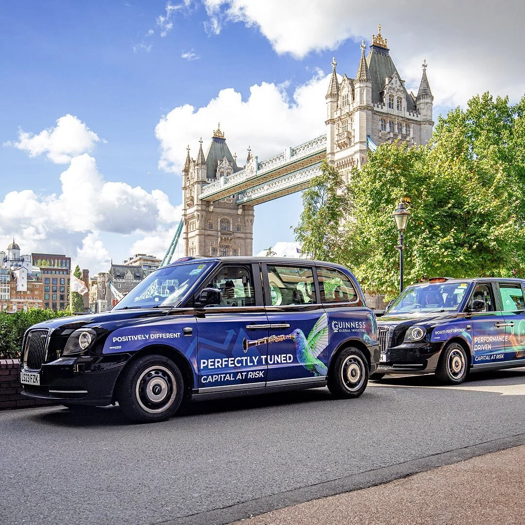 There are plenty of forward thinking ways to keep your investments secure. For a forward thinking way to make your mark, it pays to be like Guinness Planning and trust Taxis. #taxiadvertising