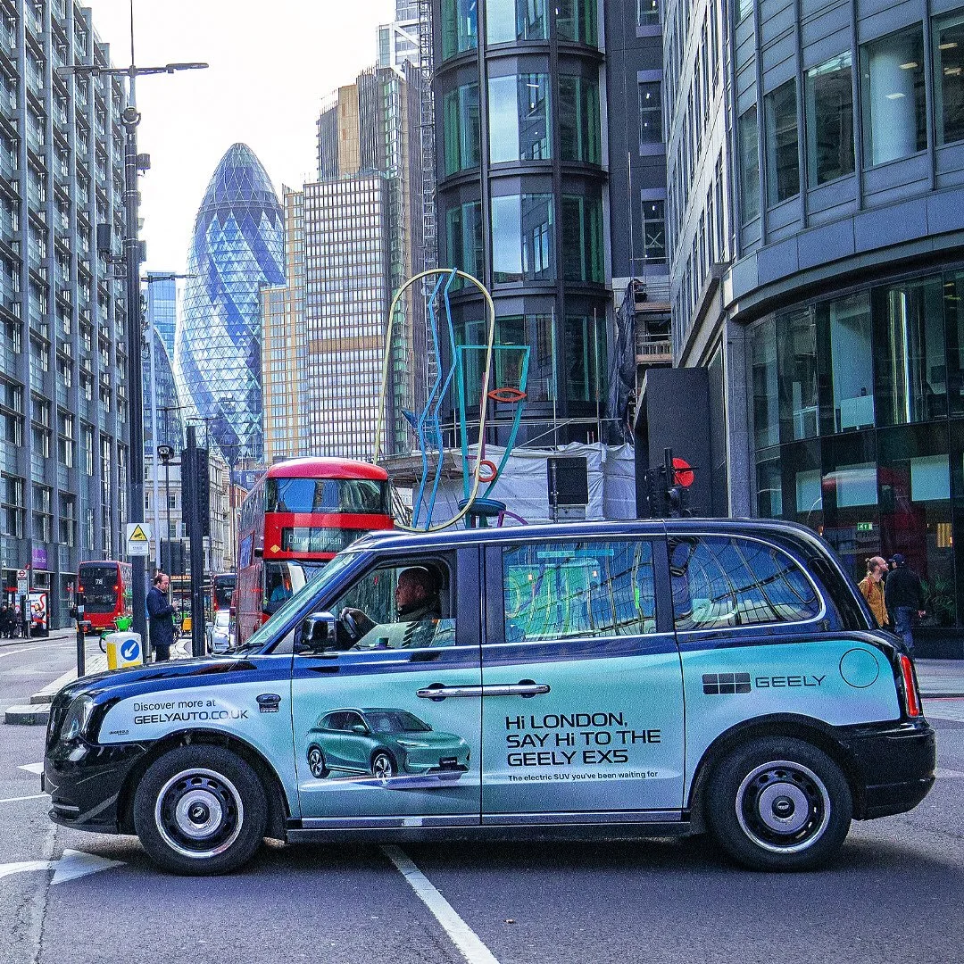 Want to say hello to the @geelyautouk EX5? Our taxis are a friendly way to introduce yourself to the newest auto manufacturer on our shores!