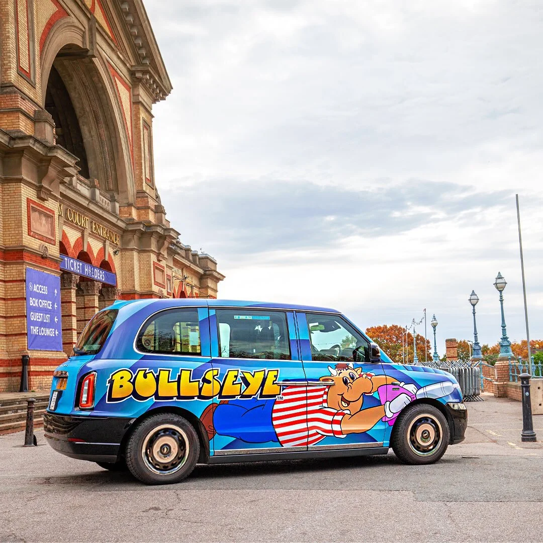 You&rsquo;ll always hit the mark when you trust Taxi Advertising. These @bullseye_tvshow taxis are the literal proof!