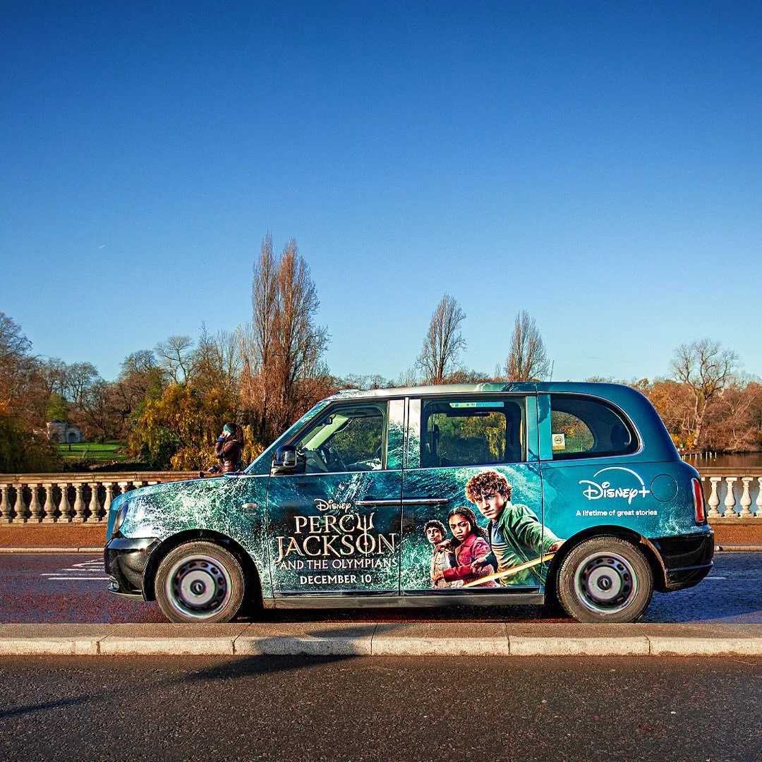 Action-packed adventures that leave audiences wanting more? These Percy Jackson cabs for @disneyplusuk know how to capture attention - all thanks to taxis!