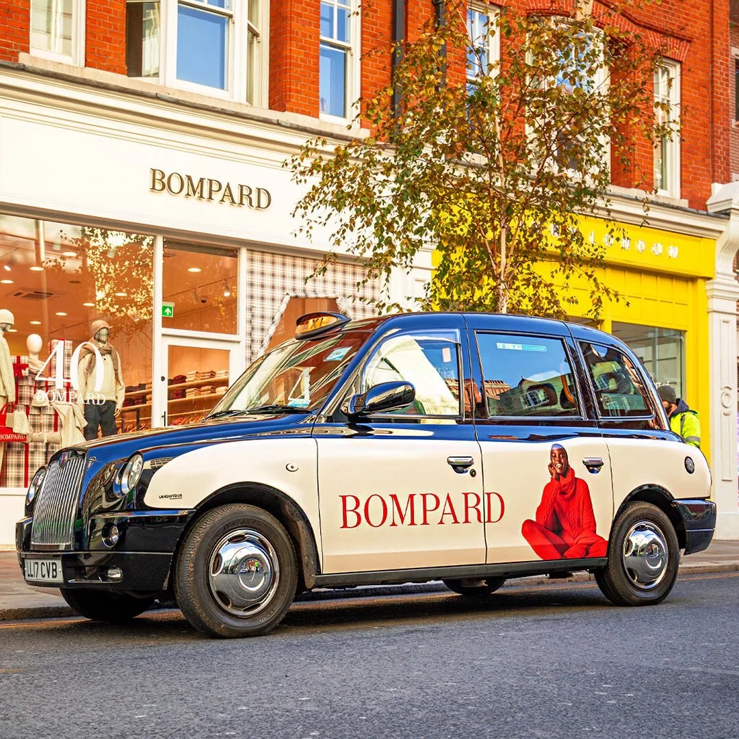 Understated luxury with timeless quality? It sounds (and looks!) like @bompard.paris and Taxi Advertising are the perfect fit.