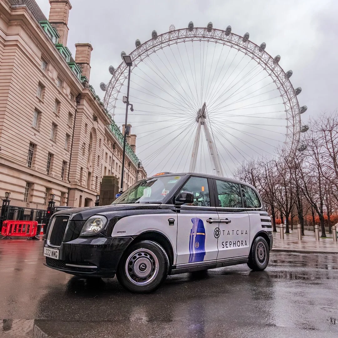 @tatcha is the Japanese beauty brand causing a stir. Capturing attention from a beauty-focused audience? Taxi Advertising is the perfect solution.