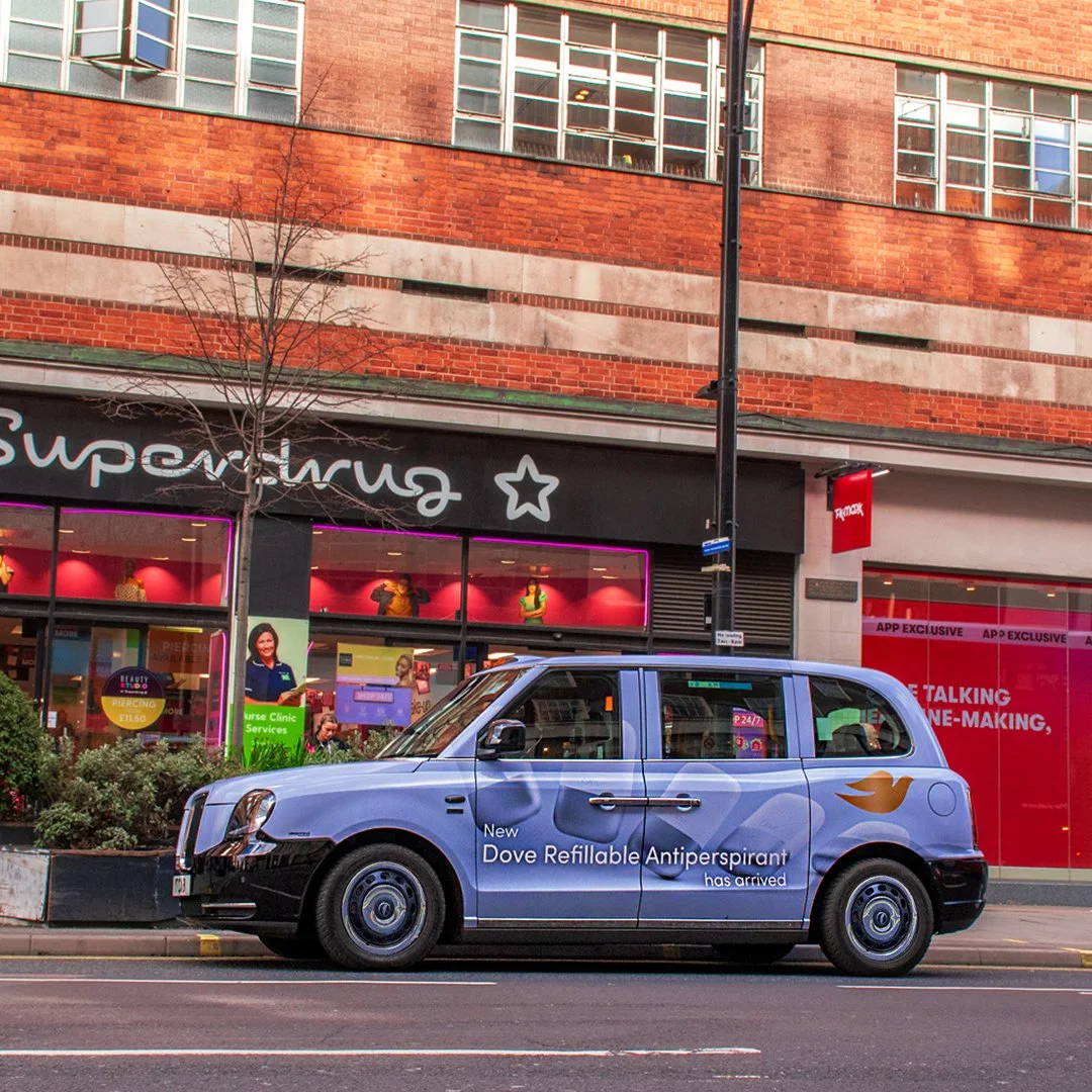 The launch of @dove.uki and their new refillable Antiperspirant has audiences excited. Did the London Taxi have something to do with it? We know from experience that Taxis build buzz with ease.
