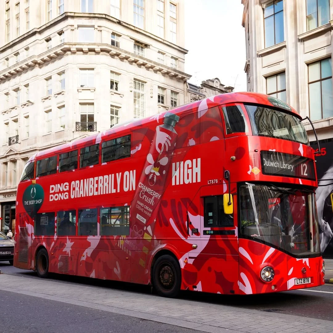 We’re wrapping up 2025 with our Wrapped in Love campaign for @thebodyshop all over buses, taxis .jpg