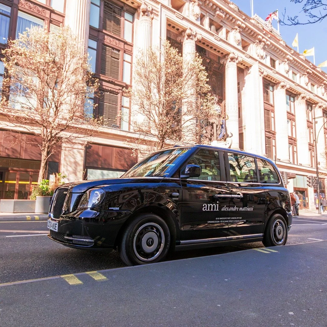 The promise of a new @amiparis store on Sloane Street in London is exciting for lovers of luxury. Taxis make sure your audience finds out first!