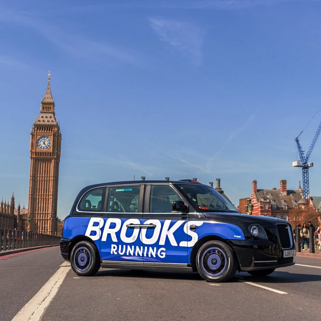 Running into summer? These taxis for @brooksrunninguk ahead of the London Marathon are proof that the London Taxi really does capture an &lsquo;active&rsquo; audience!