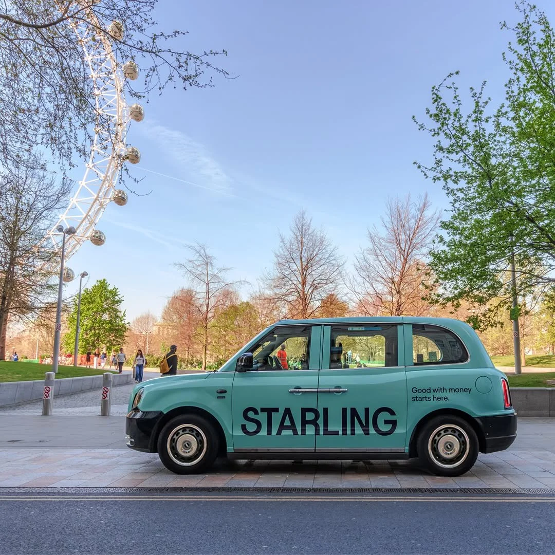 Want to be good with your money? A trip in a @starlingbank Taxi is the perfect place to start your financial journey.