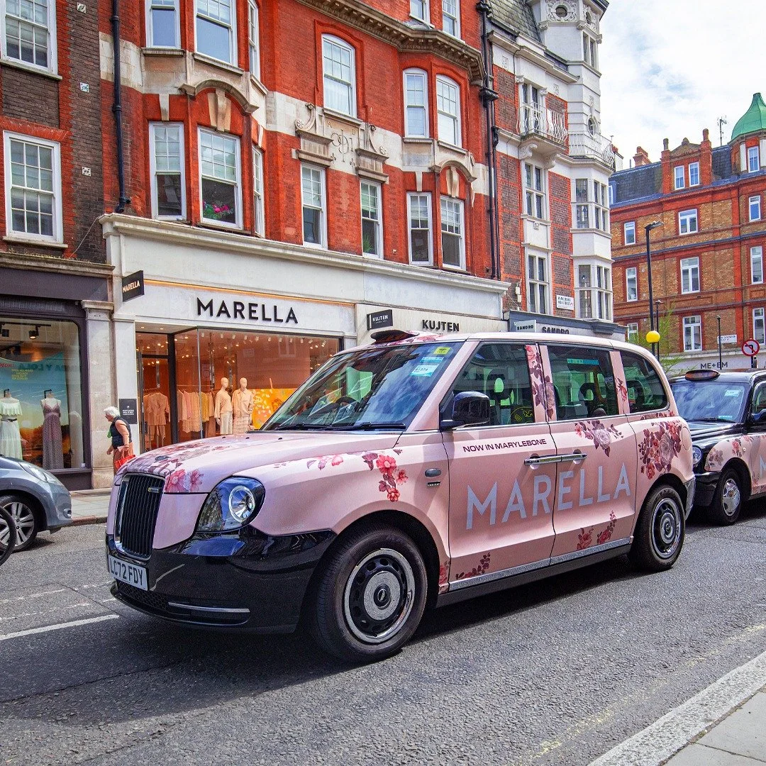 Store openings are a brilliant opportunity to celebrate your brand's success. Taxi Advertising created an elegant atmosphere for @marella_official and their store opening party!