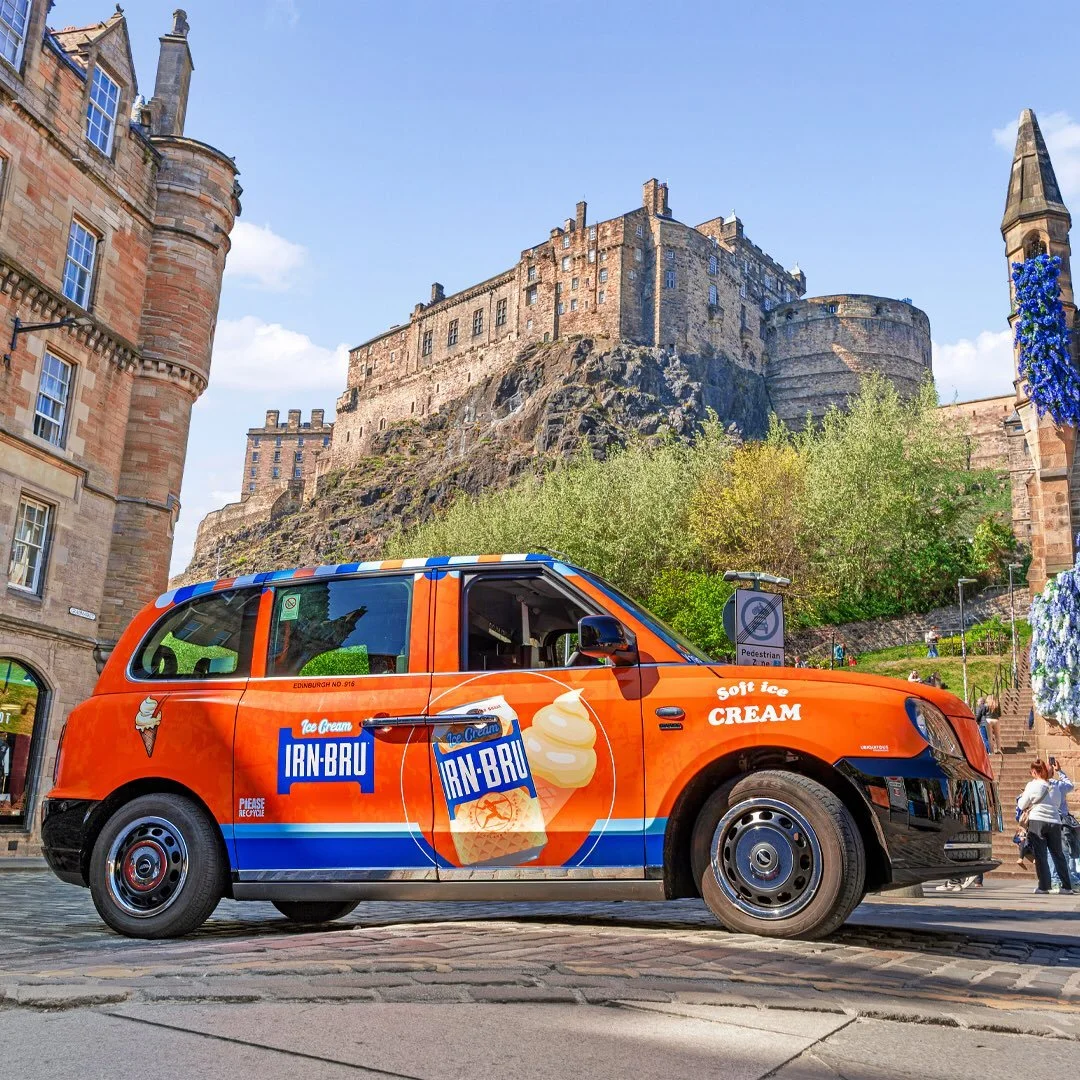 It&rsquo;s the iconic Scottish drink with legions of fans. Taxi Advertising made sure that @irnbru solidified its reputation as Scotland&rsquo;s favourite drink with a new, delicious flavour!
