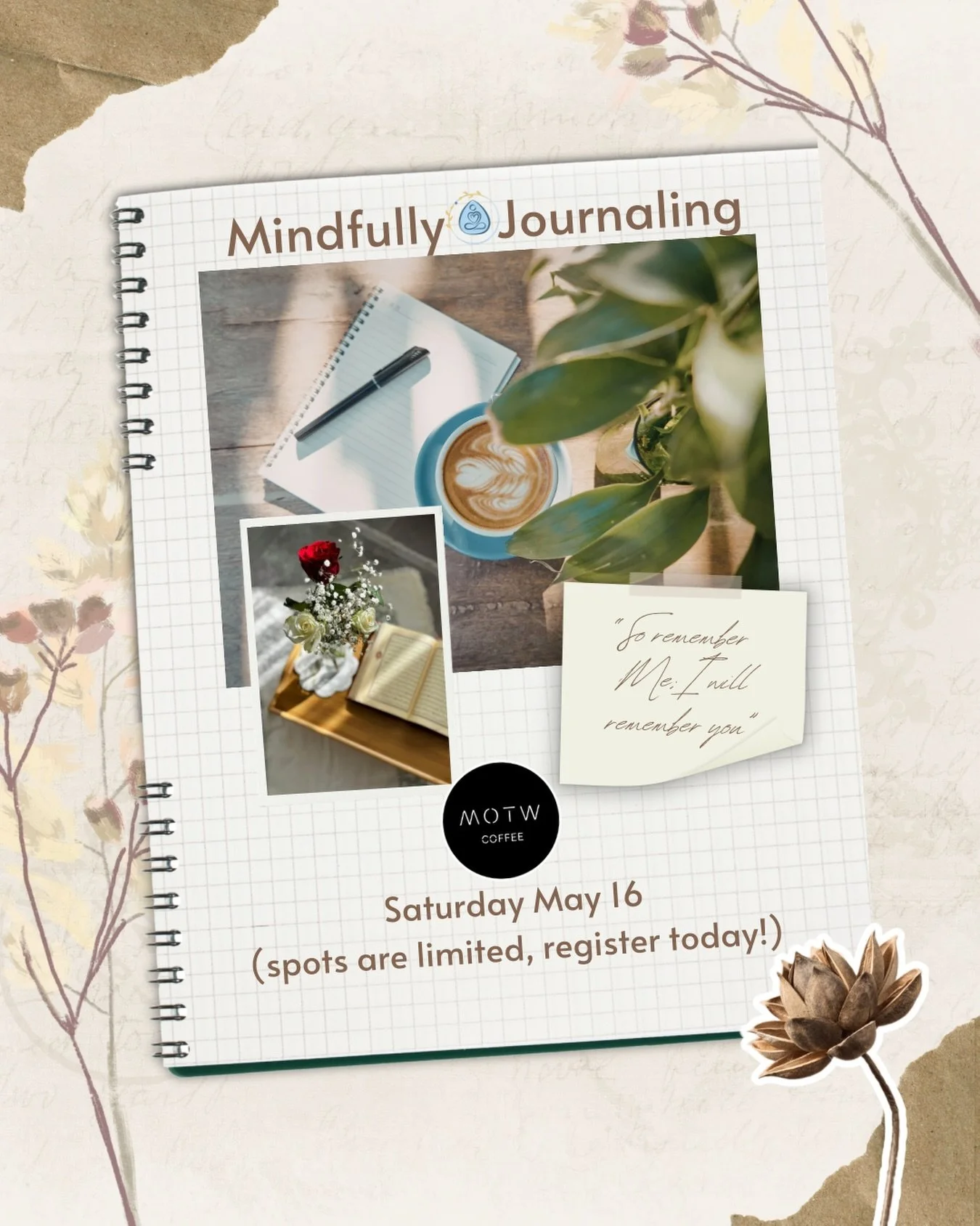Join in a moment to pause, reflect, and turn inward through journaling. It&rsquo;s a beautiful way of caring for your heart. 

*spots are limited so register today*

Comment &ldquo;HEART&rdquo; for the link to join!