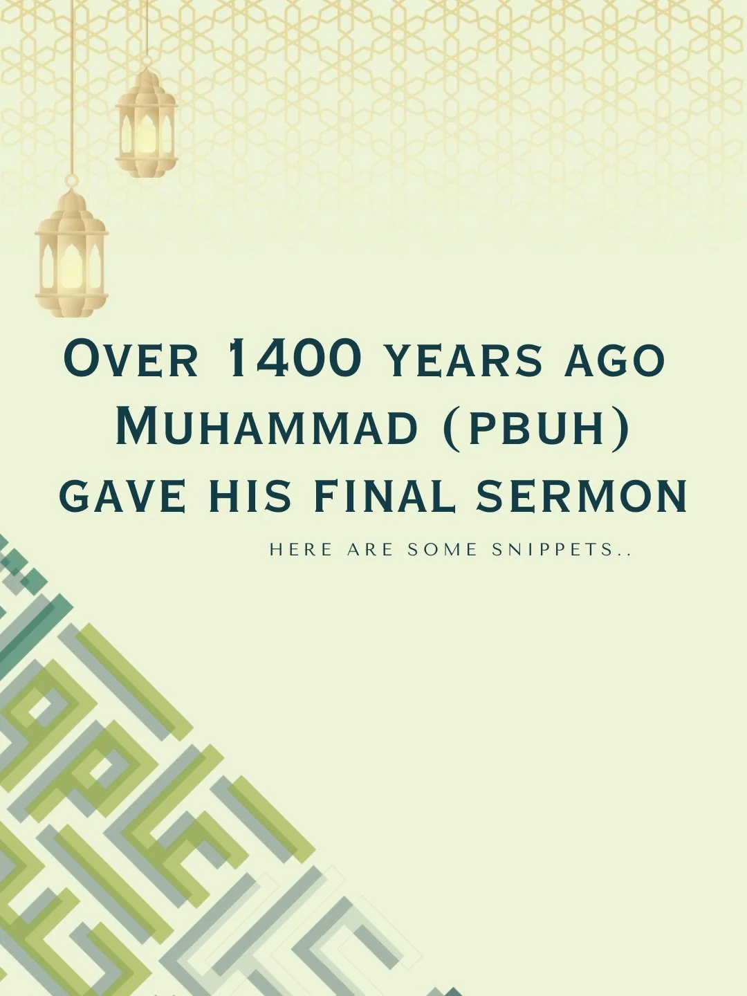 Over 1400 years ago&hellip;

and feels more relevant than ever, subhanAllah!

#Arafah #LifeCode #RecipeForSuccess 
#learnandgroweveryday