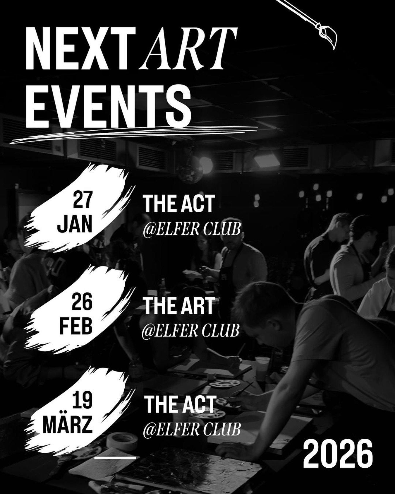 🌟2026 Termine🌟

Zum 1. Dezember schenken wir euch NEUE TERMINE f&uuml;rs kommende Jahr!😍

Startet das neue Jahr doch einfach mal kreativ? Zu zweit, dritt oder auch einfach alleine? Alle sind willkommen!🫶

Alle Termine findet ihr auch auf unserer 