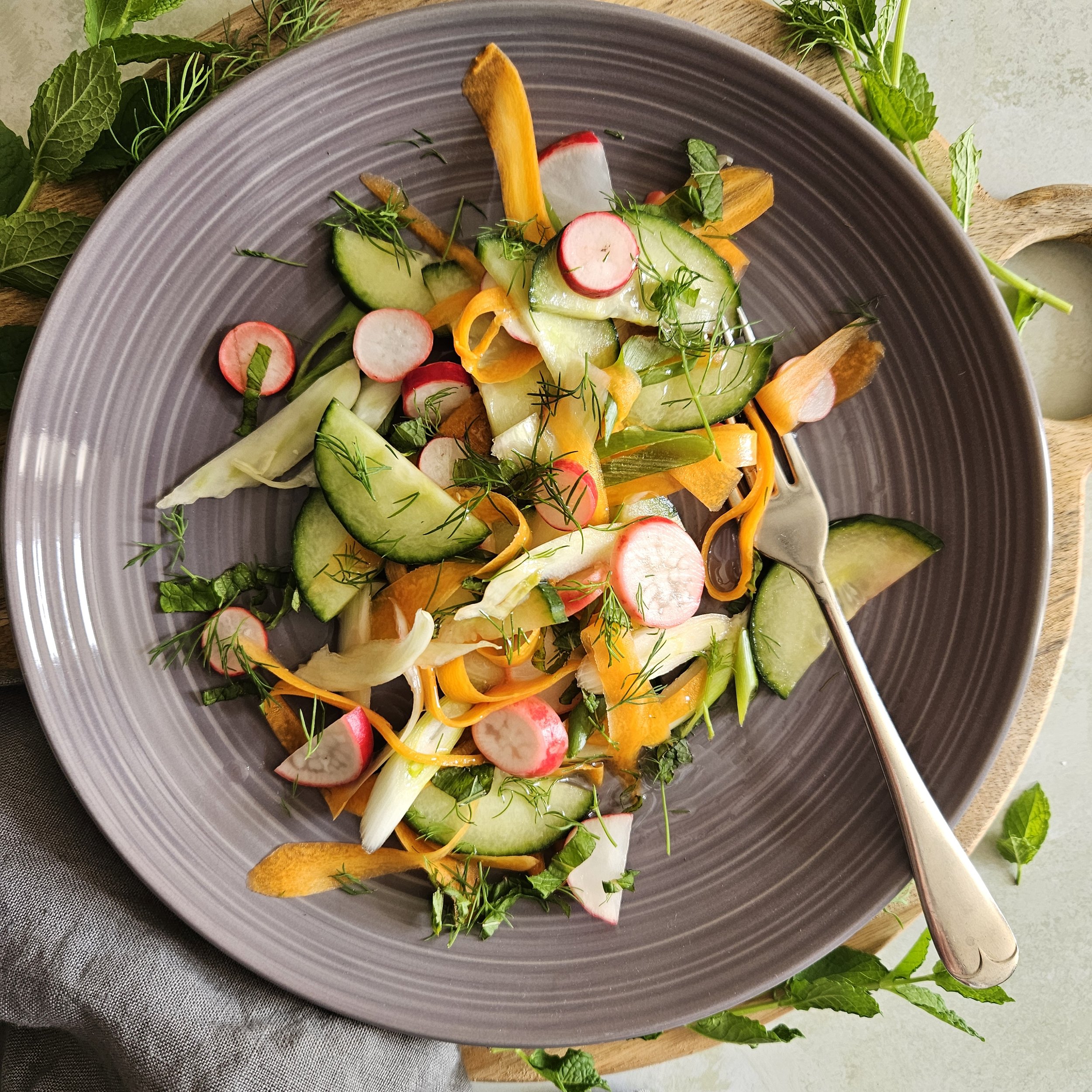 Quick Pickled Summer Vegetables