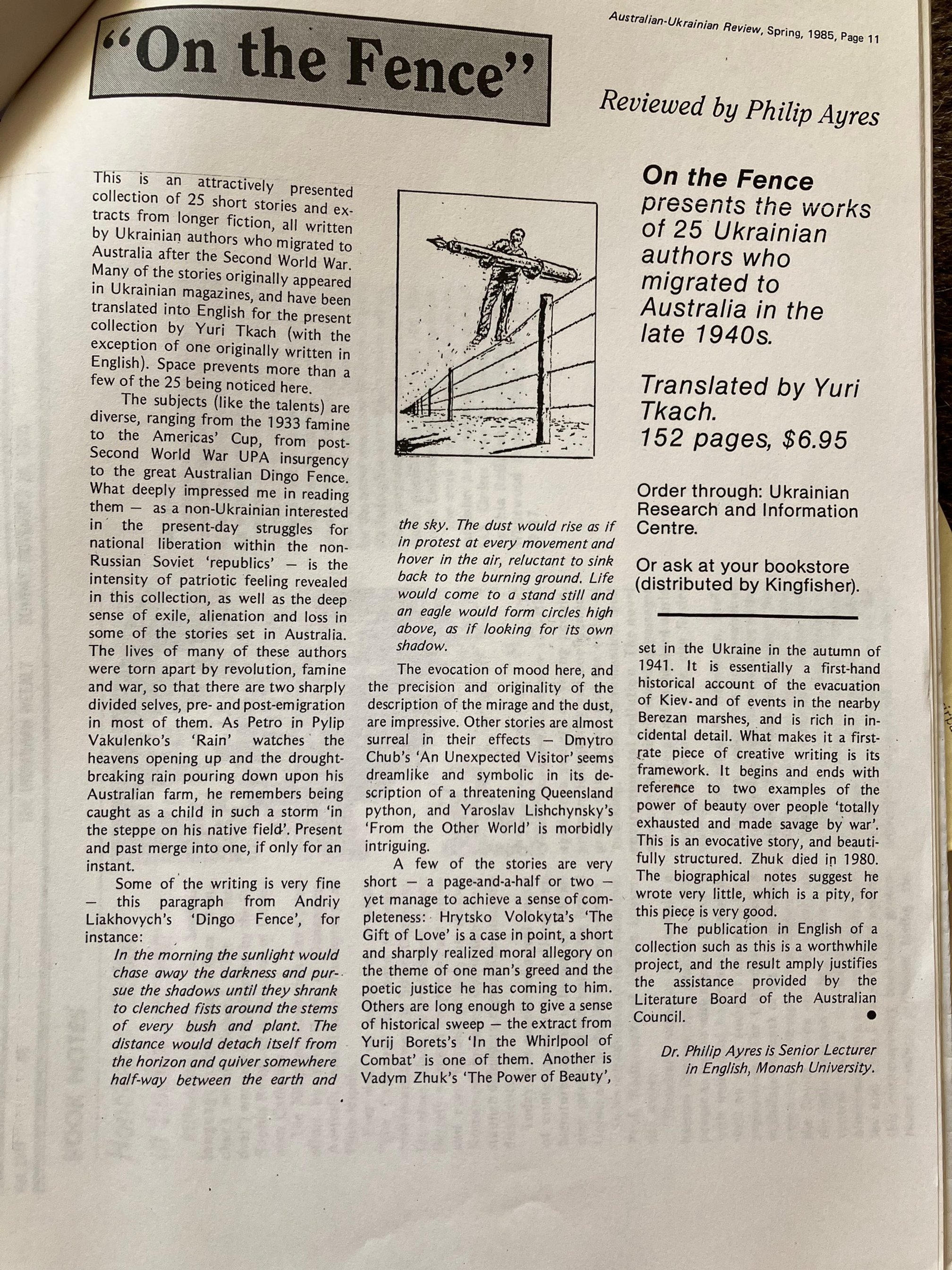 Australian Ukrainian Review 1985 - On the Fence.jpg