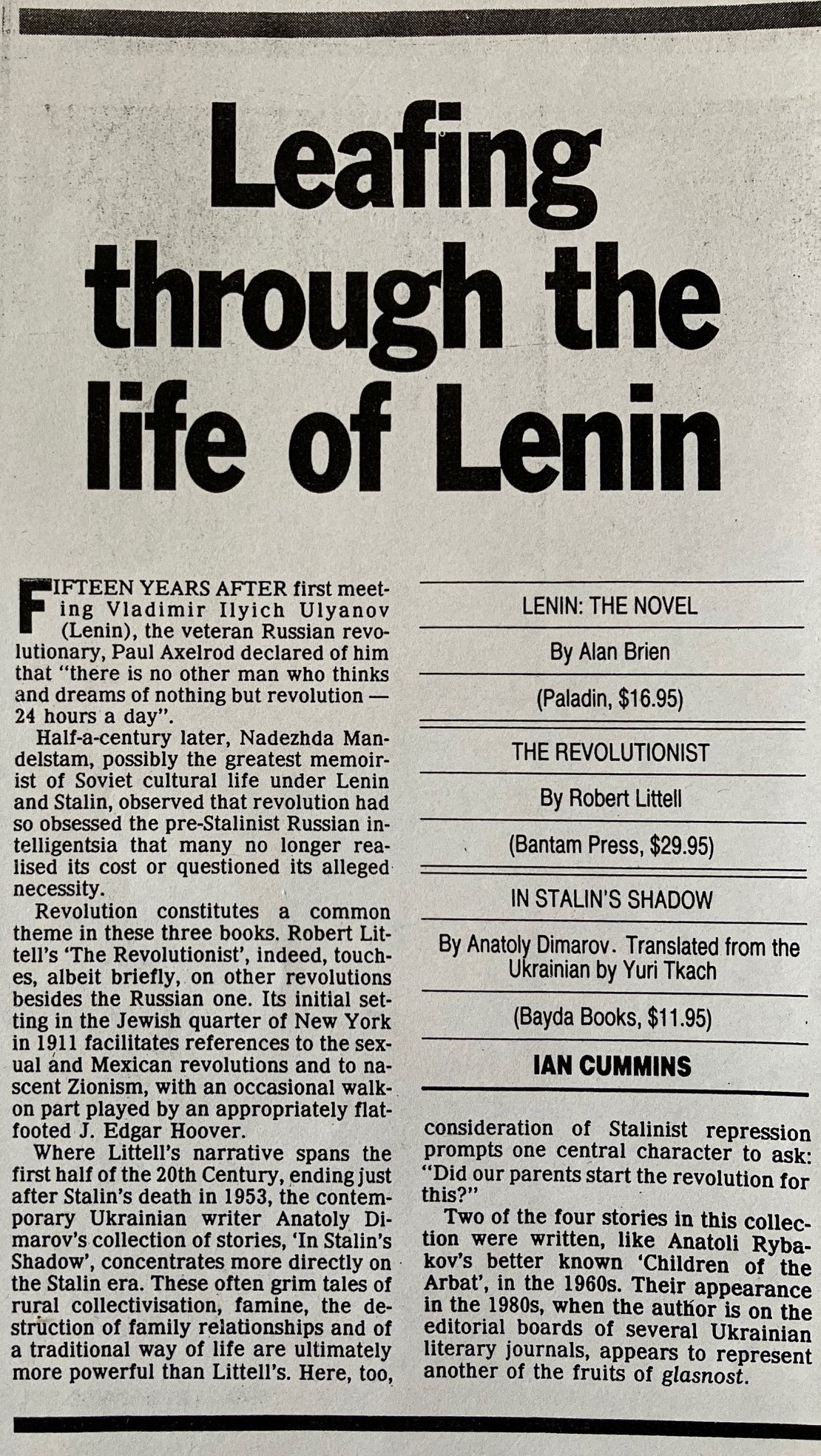 Ian Cummings - review of In Stalin's Shadow.jpg