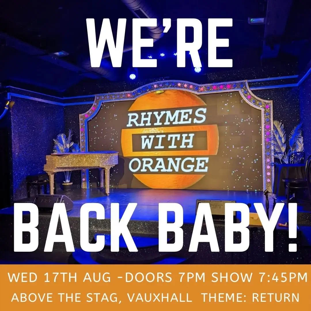 OMG you guys. We have a new London venue. The fabulous @abovethestag is going to be our new home 🌈 
.
.
Join us for our first live London show in 2 and a half years on Wed 17 Aug. Featured poets will be performing on the theme of return. There will 