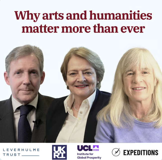 Why arts and humanities matter more than ever: A conversation with Christopher Smith, moderated by Anna Vigoles 