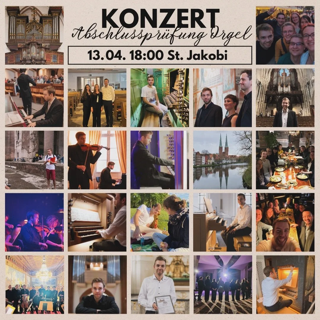 After almost ten years, my time as a student in L&uuml;beck is now coming to an end. I look back with gratitude on countless wonderful memories and valuable experiences &ndash; and on how my artistic focus on the organ has developed in a direction I 